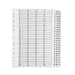 Q-Connect 1-75 Index Multi-Punched Reinforced Board Clear Tab A4 White KF97058