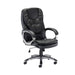 Arista Murcia High Back Executive Chair 700x325x650mm Leather Look Black KF97092