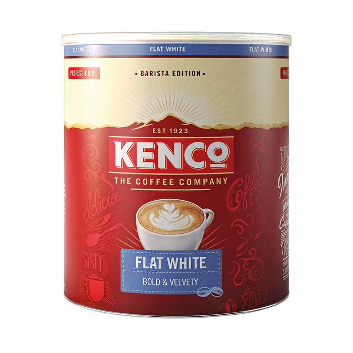 Kenco Flat White Instant Tin 1kg