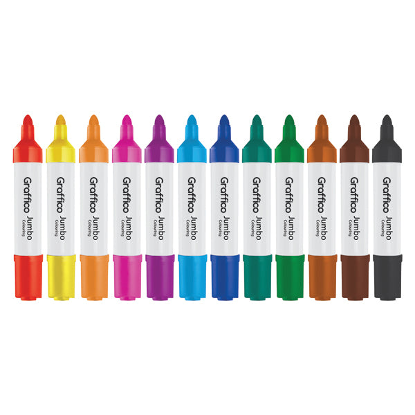 Graffico Jumbo Marker Assorted (Pack of 96) 6190/96