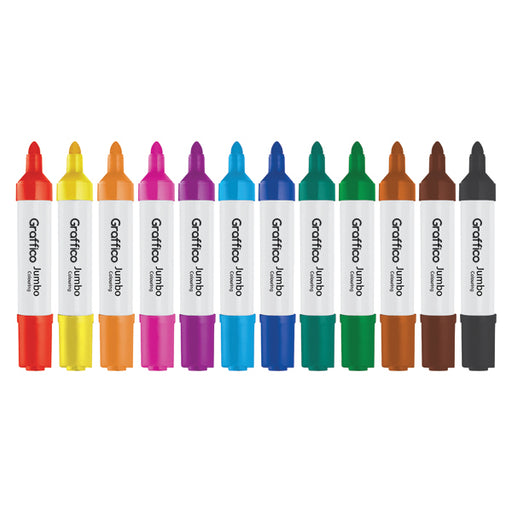 Graffico Jumbo Marker Assorted (Pack of 48) 6190/48