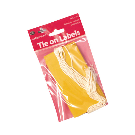 Postpack 10 Yellow Luggage Tags (Pack of 20) 54332026