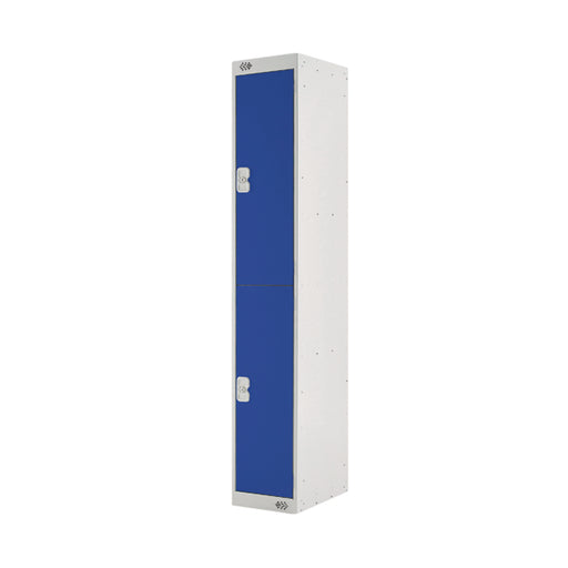 Two Compartment Locker 300x300x1800mm Blue Door MC00007