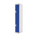 Two Compartment Locker 300x300x1800mm Blue Door MC00007