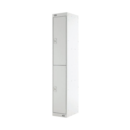 Two Compartment Locker 300x300x1800mm Light Grey Door MC00008