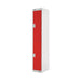 Two Compartment Locker 300x300x1800mm Red Door MC00011