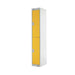 Two Compartment Locker 300x300x1800mm Yellow Door MC00012