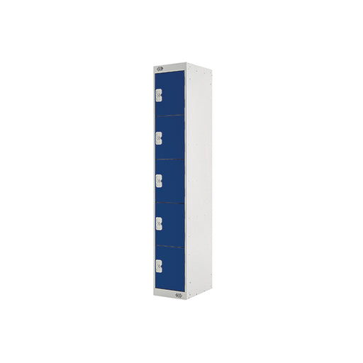 Five Compartment Locker 300x300x1800mm Blue Door MC00025