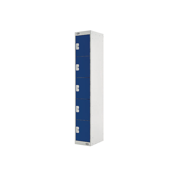 Five Compartment Locker 300x300x1800mm Blue Door MC00025