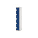 Five Compartment Locker 300x300x1800mm Blue Door MC00025