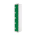 Five Compartment Locker 300x300x1800mm Green Door MC00028