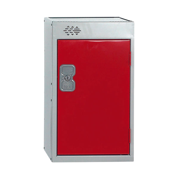 One Compartment Quarto Locker 300x300x511mm Red Door MC00077