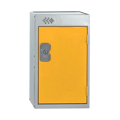 One Compartment Quarto Locker 300x450x511mm Yellow Door MC00084