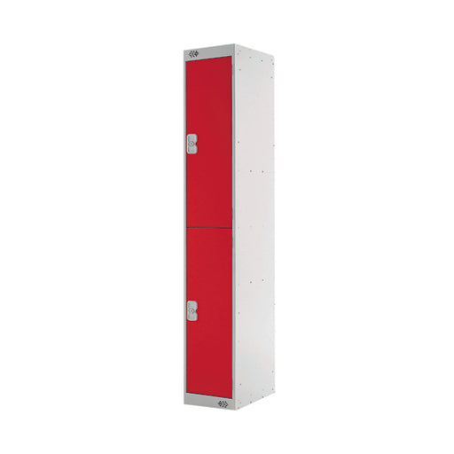 Express Standard Locker 2 Door 300x300x1800mm Red Deep MC00141