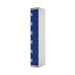 Six Compartment Express Standard Locker 300x300x1800mm Blue Door MC00148