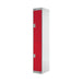 Two Compartment Express Standard Locker 300x450x1800mm Red Door MC00156