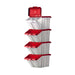 Barton Multifunctional Storage Bins Red Lids (Pack of 4) 052102/4