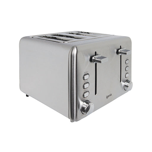 Igenix Toaster 4-Slice (Stainless steel finish with varying heat settings) FCL4001/H