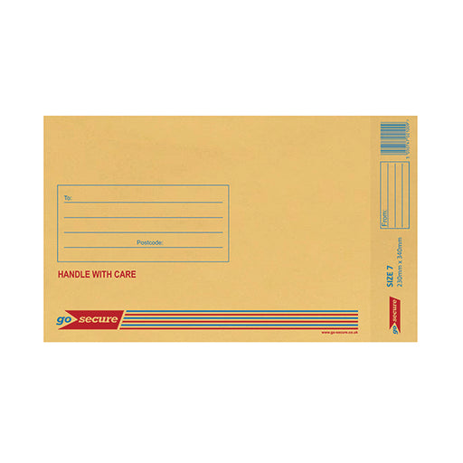 GoSecure Bubble Envelope Size 7 240x320mm Gold (Pack of 50) ML10054