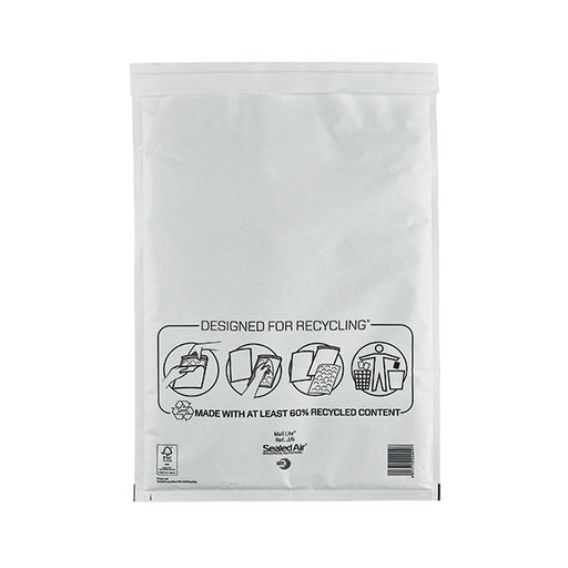 Mail Lite Bubble Postal Bag White J6-300x440 (Pack of 50) 101098087