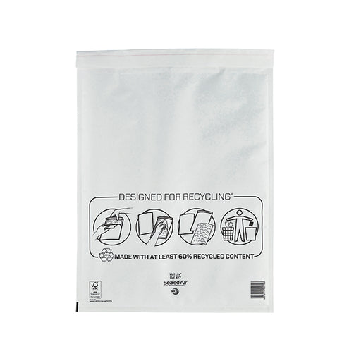 Mail Lite Bubble Postal Bag White K7-350x470 (Pack of 50) 101098088