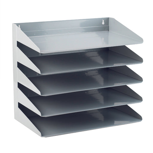 Avery Steel Letter Rack 5 Tier Grey 605