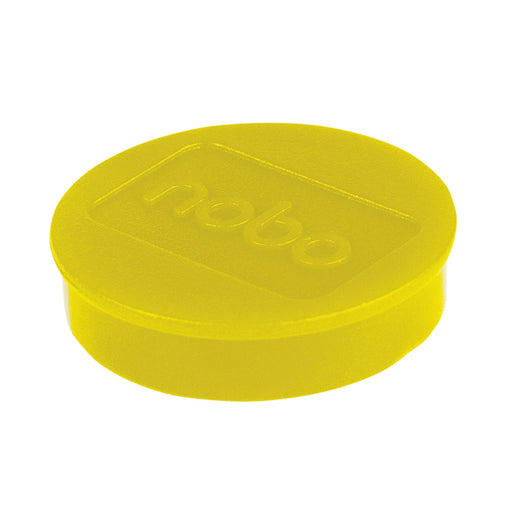 Nobo Whiteboard Magnets 38mm Yellow (Pack of 10) 1915316