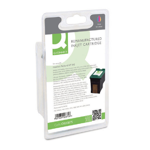 Q-Connect HP 343 Remanufactured Colour Inkjet Cartridge C8766EE