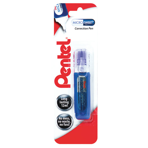 Pentel Micro Correct Blister Card (Pack of 12) XZL31-W