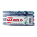 Pentel Maxiflo Whiteboard Marker Fine Assorted (Pack of 4) YMWL5S-4