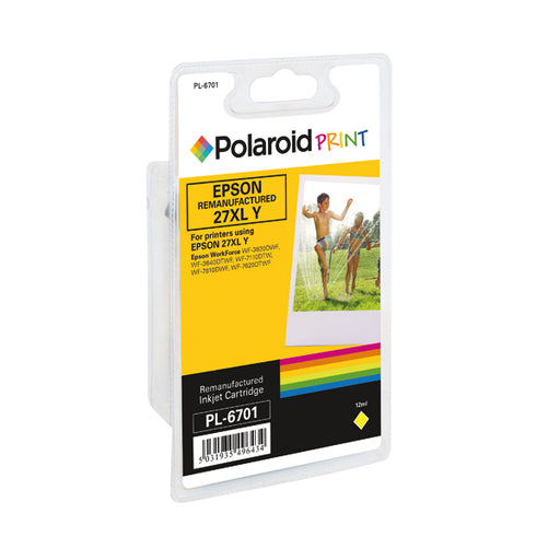 Polaroid Epson 27XL Remanufactured Inkjet Cartridge Yellow T271440-COMP PL