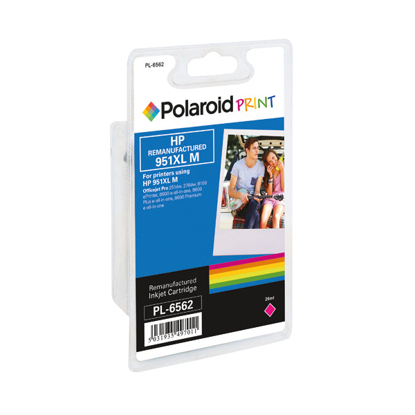 Polaroid HP 951XL Remanufactured Inkjet Cartridge Magenta CN047AE-COMP PL