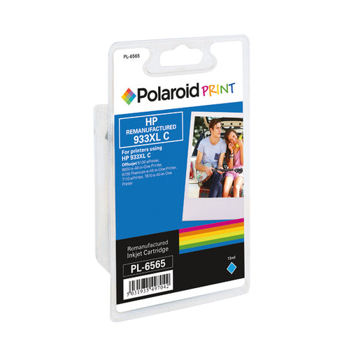 Polaroid HP 933XL Remanufactured Inkjet Cartridge Cyan CN054AE-COMP PL