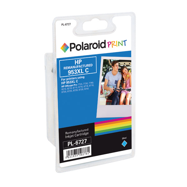 Polaroid HP 953XL Remanufactured Inkjet Cartridge Cyan F6U16AE-COMP PL