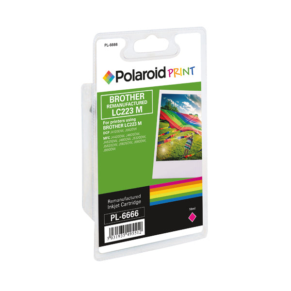 Polaroid Brother LC223M Remanufactured Inkjet Cartridge Magenta LC223C-COMP PL