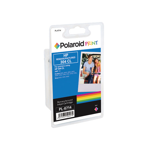 Polaroid HP 304 Remanufactured Inkjet Cartridge Tricolour N9K05AE-COMP PL