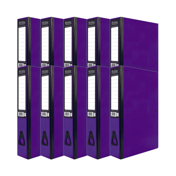 Pukka Brights Box File Foolscap Purple (Pack of 10) BR-7778