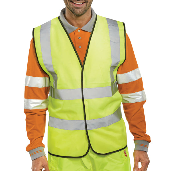 Hi Visibility Vest EN ISO20471 Saturn Yellow Medium WCENGM