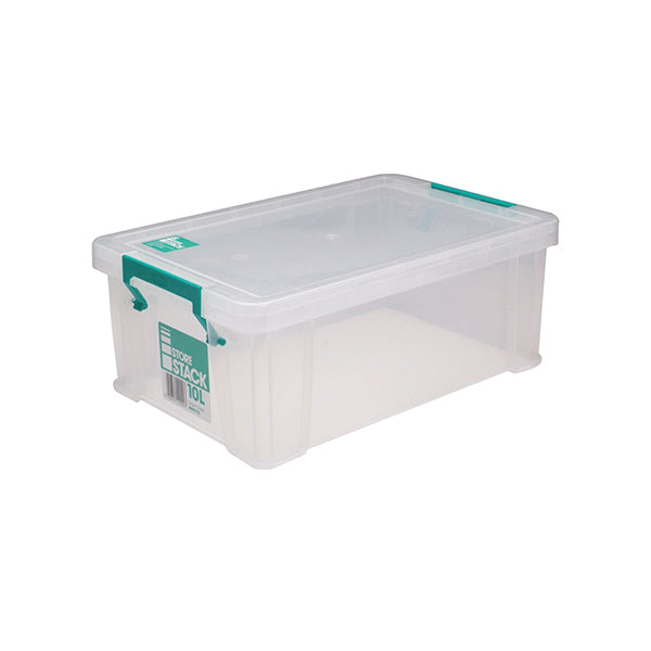 StoreStack 10 Litre Storage Box W400xD255xH150mm Clear RB90123