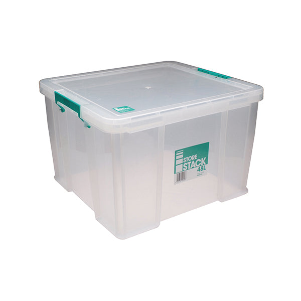 StoreStack 48 Litre Storage Box W490xD440xH320mm Clear RB90125