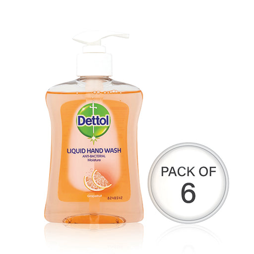 Dettol Hand Wash 250ml Grapefruit (Pack of 6) 74992