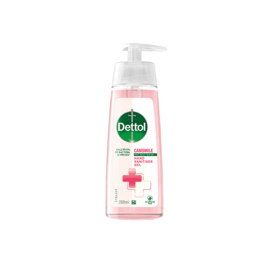 Dettol Hand Sanitiser Gel Pump 200ml Camomile Pack of 6 3180295