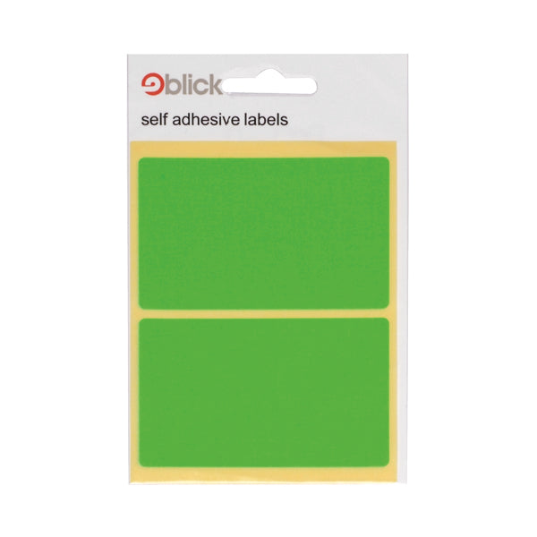 Blick Green Fluorescent Labels in Bags 50x80mm (Pack of 160) RS010654