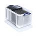 Really Useful 48L Plastic Storage Box W600xD400xH310mm Clear 48C