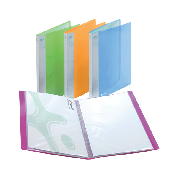 Rexel Ice Display Book 20 Pocket A4 Assorted (Pack of 10) 2102038