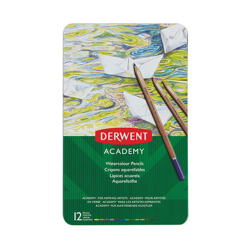 Derwent Academy Watercolour Pencils Assorted (Pack of 12) 2301941