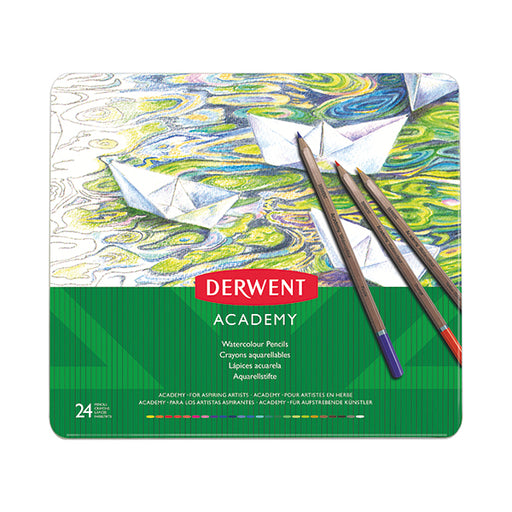 Derwent Academy Watercolour Pencils Assorted (Pack of 24) 2301942