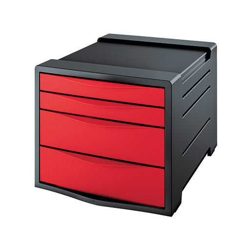 Rexel Choices Drawer Cabinet Red 2115610