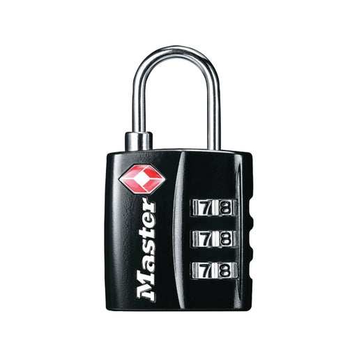 Master Lock 32mm TSA Combination Padlock Black 40054