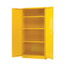 Hazardous Substance Storage Cabinet 72x48x18 inch C/W 3 Shelf Yellow 188733